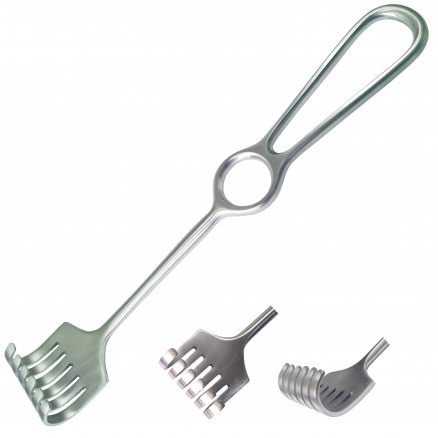 Гачок хірургічний по Kocher, 6 зубців, тупий. Довжина 22 см